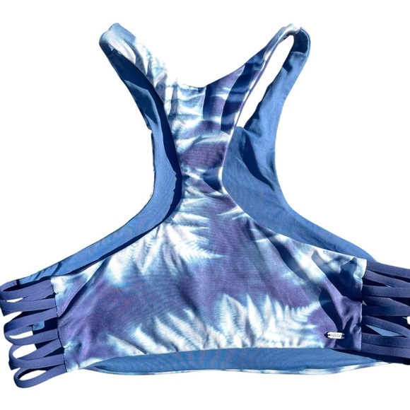 Rip curl racerback bikini set tropical blue white medium - Picture 6 of 10